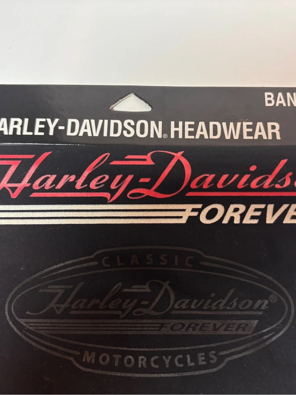 Vintage 90’s Men’s Taku Harley-Davidson Shop Bandana Juneau, Alaska Black Scarf